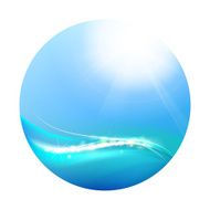 Shining blue