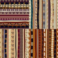 Set of patterns tribal pattern