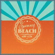 Retro elements for Summer calligraphic designs N3
