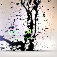 Abstract Ink Blot for Grunge Backgound N208