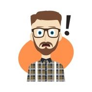 cartoon character guy surprise N10