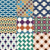 seamless islamic geometric pattern N2