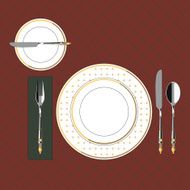 Table setting in classic style 5