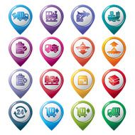 Logistics and Transport Pointer Icons N3