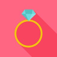 Ring with big diamond