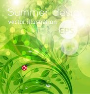Floral Retro Background for Vintage Design N511