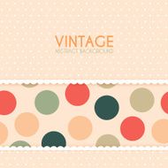 Vintage Background with Polka Dots Pattern