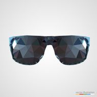 Abstract black sunglasses