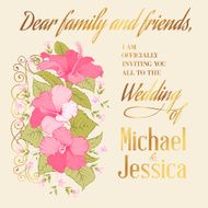 Marriage invitation card N3