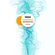 Abstract smoky waves background Template brochure design N29