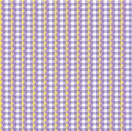 Gingham fabric decorated with ric-racs seamless pattern included