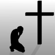 Vector silhouette of a man N231