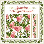 Seamless rose pattern Vector illustration N2