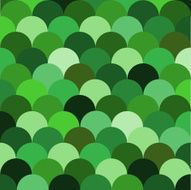 Green circle vector pattern