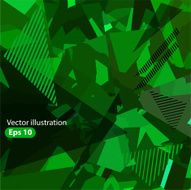 abstract background consisting of green triangles