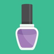 Vector Purple Nail Polish Icon N2