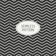 Vector retro chevron zigzag stripes geometric seamless pattern N5
