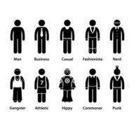 People Man Human Character Type Stick Figure Pictogram