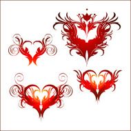 Ornate valentines elements