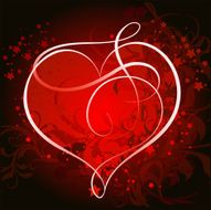 Ornate heart background