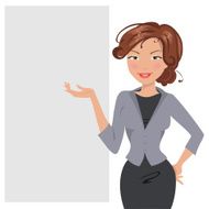 Business woman vector illustration N2