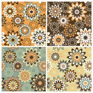 Retro Floral Pattern-Autumn