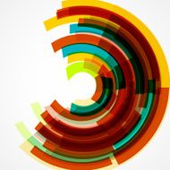 abstract colorful circle stripe pattern background