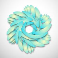 abstract blue floral pattern background N5
