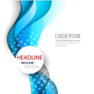 Abstract curved lines background Template brochure design N99