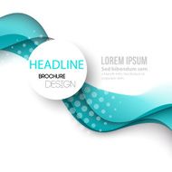 Abstract curved lines background Template brochure design N100