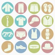 gent clothes icons