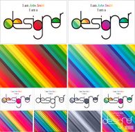 I am a designer set of business card templates
