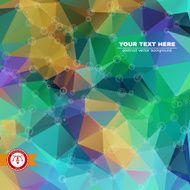 Abstract Colorful Triangles Background Vector N223