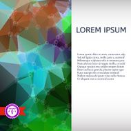 Abstract Colorful Triangles Background Vector N225