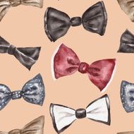 Seamless pattern with bow tie N14