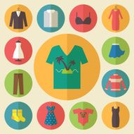 clothing icons set N9