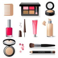 make-up icon set