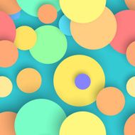 Abstract Seamless Circles Background Vector N6