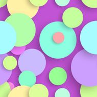 Abstract Seamless Circles Background Vector N7