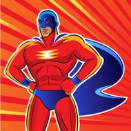 Super hero Vector illustration on a background N2