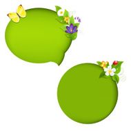 Eco Nature Speech Bubble