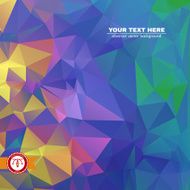 Abstract Colorful Triangles Background Vector N233