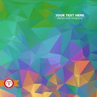 Abstract Colorful Triangles Background Vector N234