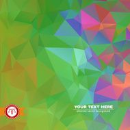 Abstract Colorful Triangles Background Vector N235