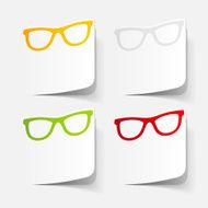 realistic design element glasses N32
