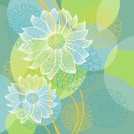 Spotty Background With Flowers N2