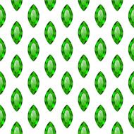 Seamless pattern with green gemstones N2