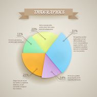 Vector 3d paper chart
