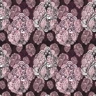 Seamless oriental paisley pattern (vector) N2