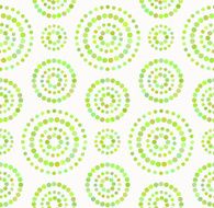 Dots circles seamless pattern in shades of green